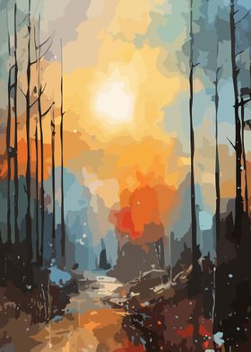 Abstract Landscape Art