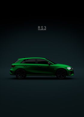 Audi RS3 2021 8Y Green