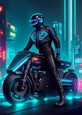 Cyberpunk Biker