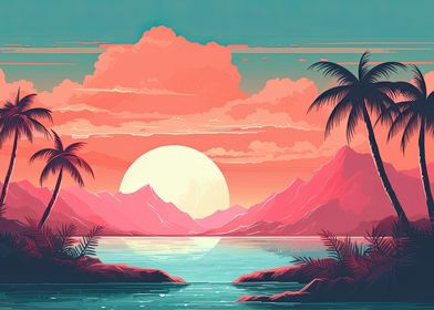 Retro Tropical Views