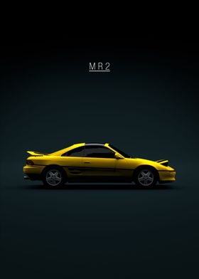 1995 Toyota MR2 GT Yellow