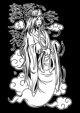 Yurei Japanese Ghost BnW