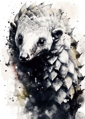 Pangolin Inked Mammal