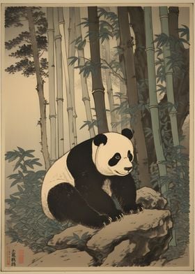 Panda Ukiyo e