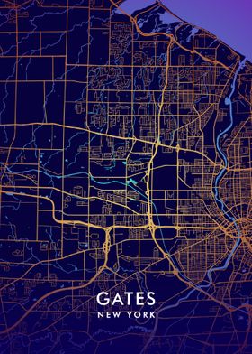 Gates New York City Map