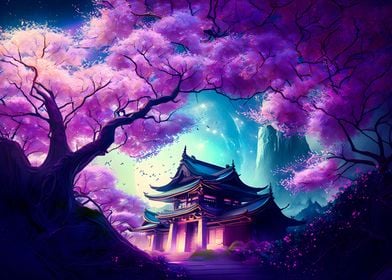 Cherry blossom night