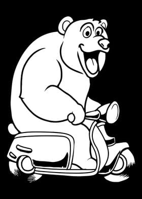 Scooter Bike Bear