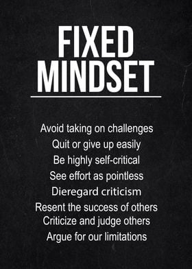 Fixed mindset