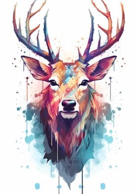 Deer Watercolor