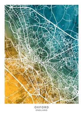 Oxford England Map