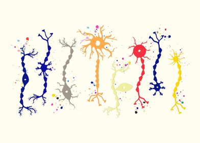 Neuron Types Art