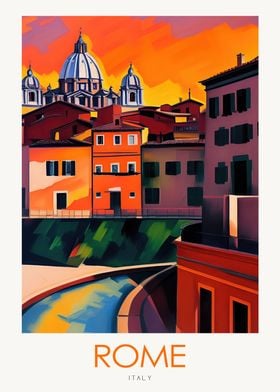 ROME Travel Poster