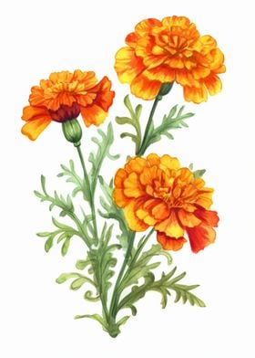 Marigolds Flowers