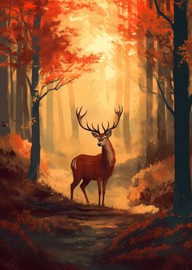 Deer Autumn