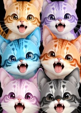 cute cat family photo