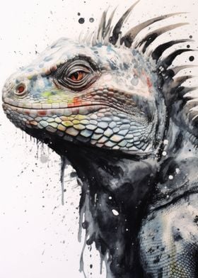 Iguana Beauty Black Ink