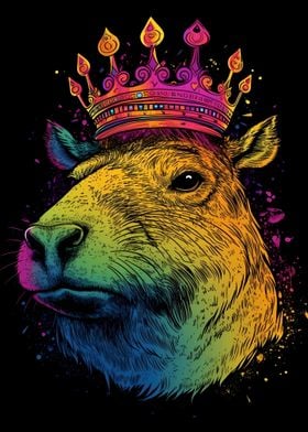 Capybara With Crown