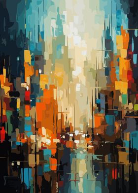 Cityscape Abstract Art