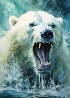 Polar Bear Watercolor