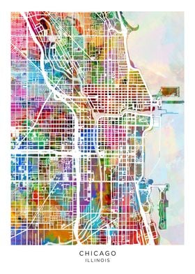 Chicago Illinois Map