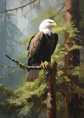 Bald Eagle on a Branch