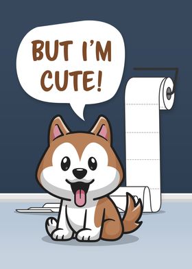 Funny Messy Dog Bathroom