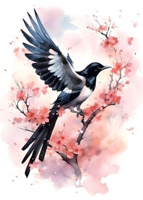 Magpie Watercolor