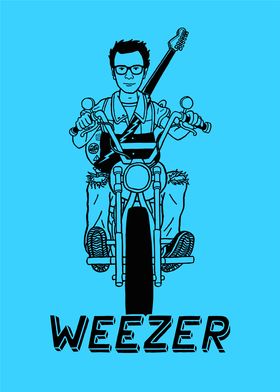 Weezer Blue Minimalist