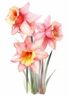 Pink Daffodils