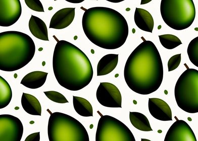 Green Fruits Pattern