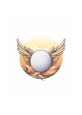 Golf Ball with Wings