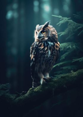 Owl in the Woods