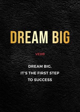 Dream big definition
