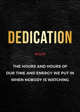 Dedication definition