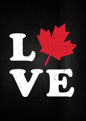 Love Maple Leaf Canada Day