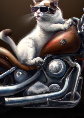 Motorcycle Cat