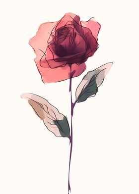 Minimalist Rose