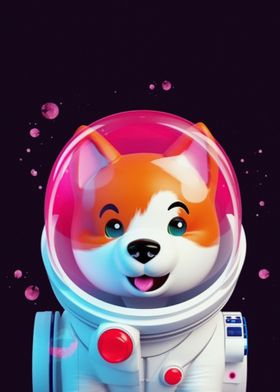 Cute Animal With Spacesuit