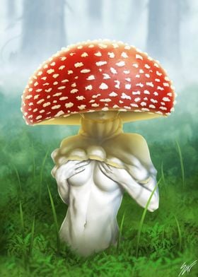 Sexy Amanita Mushroom