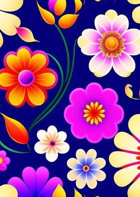 Colorful Flowers Pattern