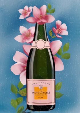  Veuve Clicquot Champagne Poster, Liquor Wall Art, Champagne  Wall Decor 12 x 16: Posters & Prints