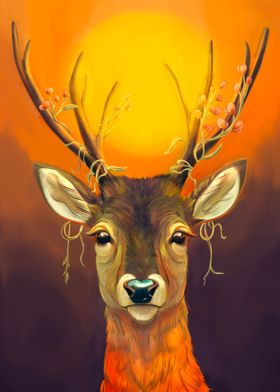 Stag portrait