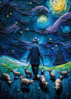 Farmer and his sheeps
