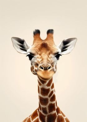 Giraffe With A Cute Smirk