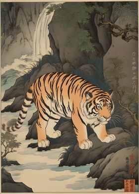 Tiger Ukiyo e