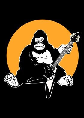 Gorilla Playing Guitar Pun