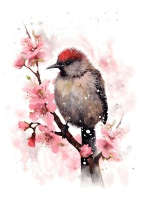 Kiwi bird Watercolor
