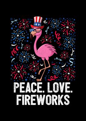 4th Of July Peace Love