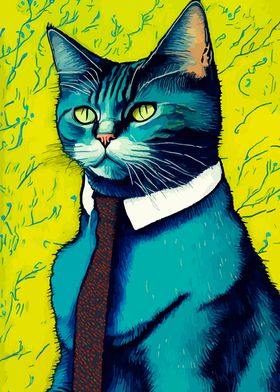 CAT BY VINCENT VAN GOGH