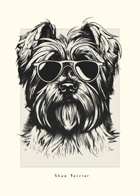 Skye Terrier Illustration